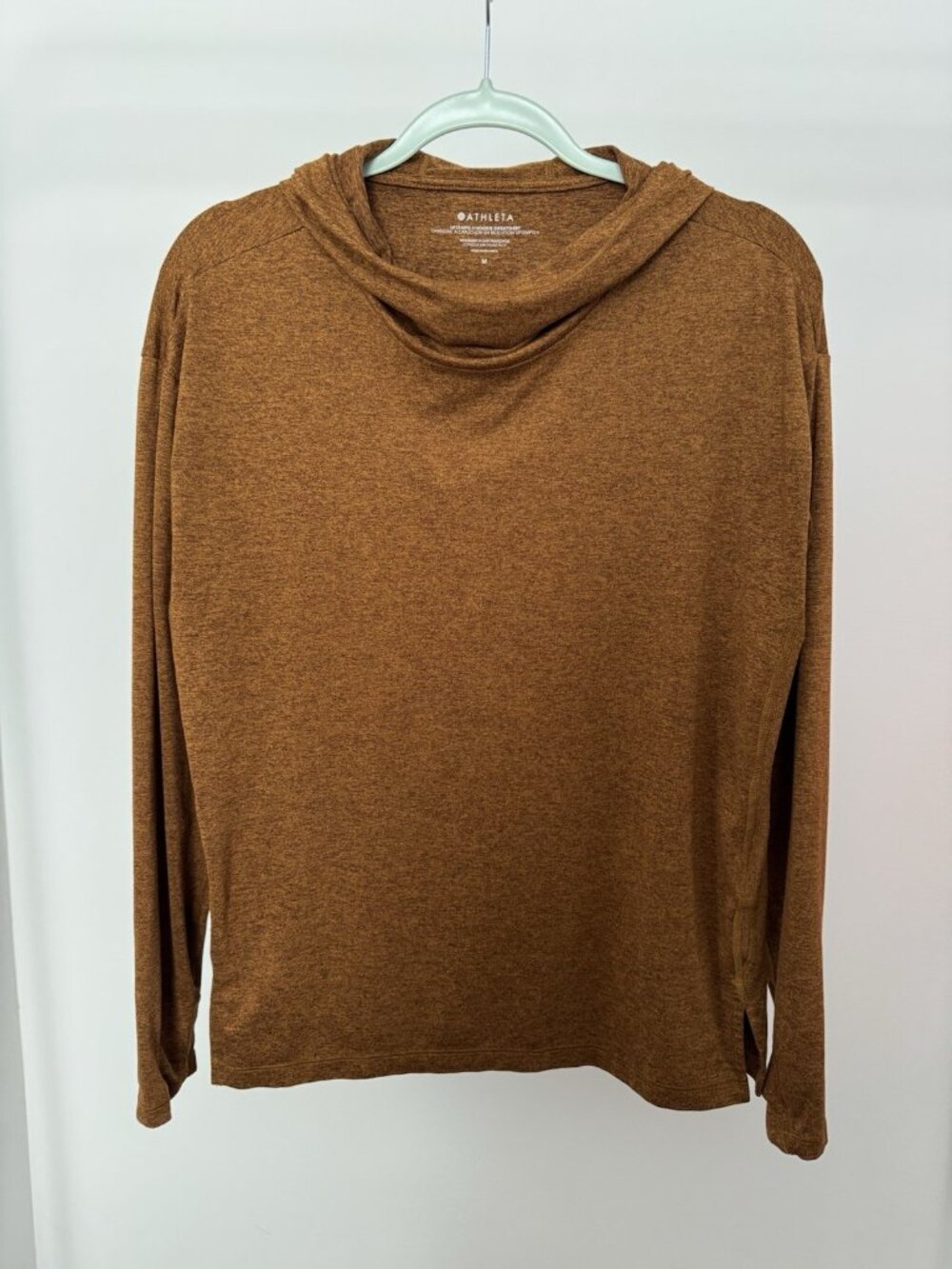 Athleta Burnt Orange Hoodie Women's Medium Ultra Soft Pullover